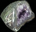 Purple Amethyst Geode with Large Crystals - Uruguay #46263-1
